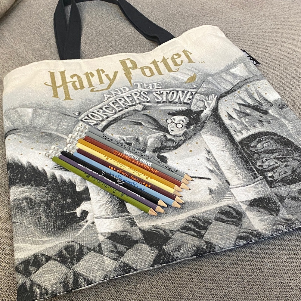 Harry Potter Tote Bag with Pencils